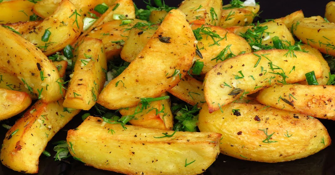 Рецепт запекания картофеля в духовке дольками рецепт с фото