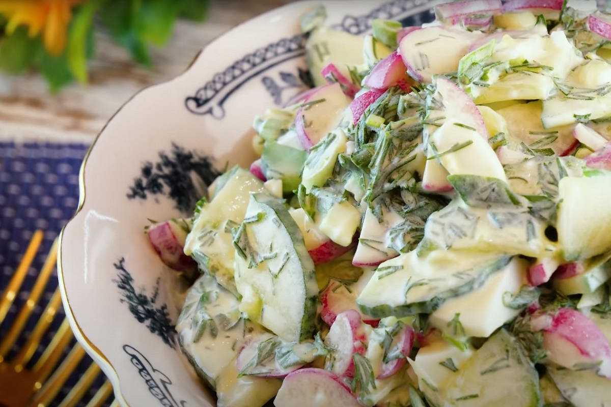 Вкусный салат из редиса