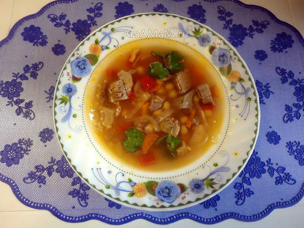 Суп с курицей и нутом – самый вкусный рецепт