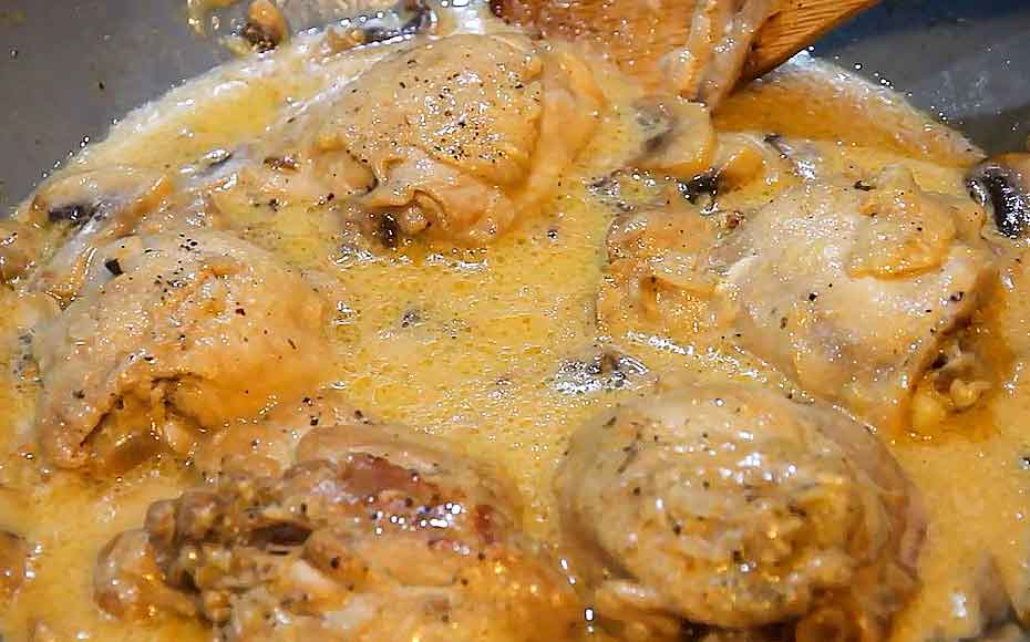 Филе курицы в сливках на сковороде рецепт с фото пошагово