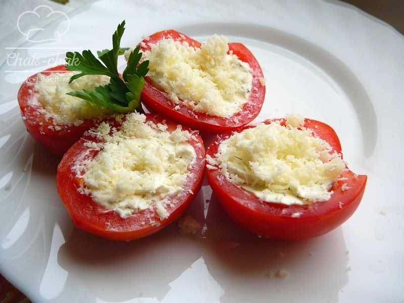 Приготовить помидоры с сыром и чесноком
