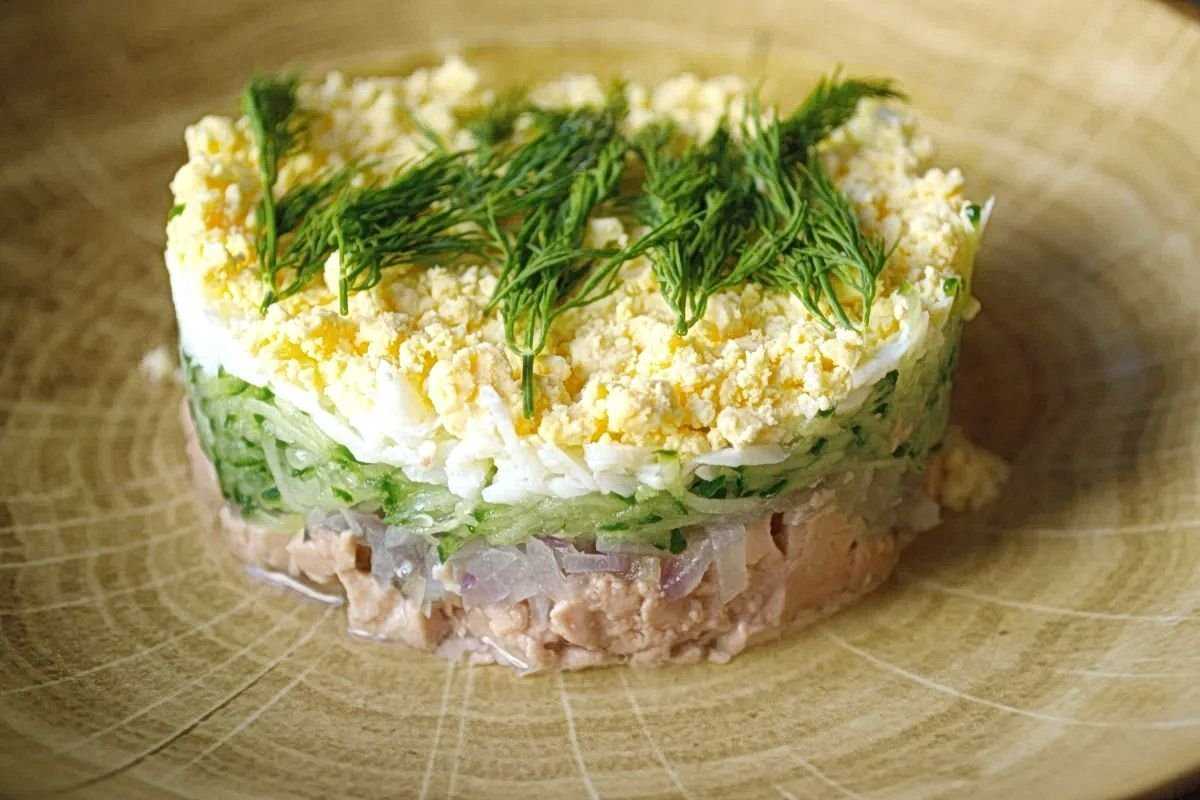 Салат из печени трески классический рецепт с фото фоторецепт.ru
