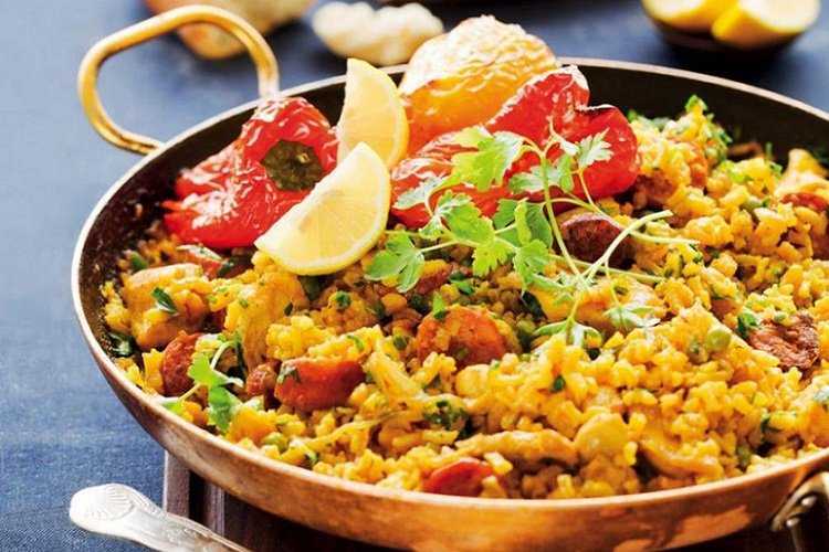 Паэлья - рецепты классической паэльи, с морепродуктами, с курицей  | волшебная eда.ру