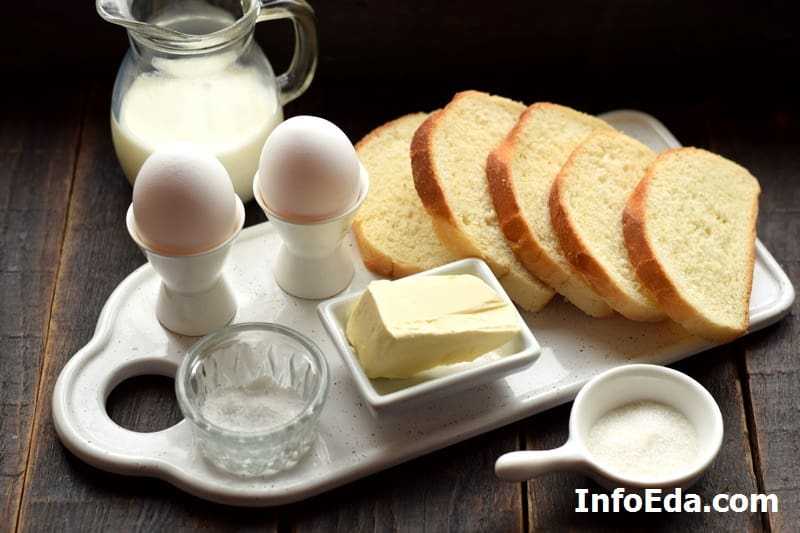Хлеб в яйце с сахаром