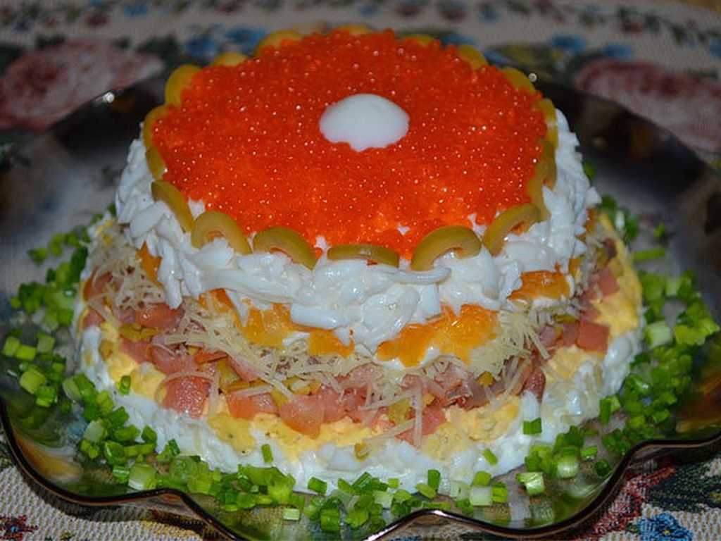 Новогодний салат "императрица"