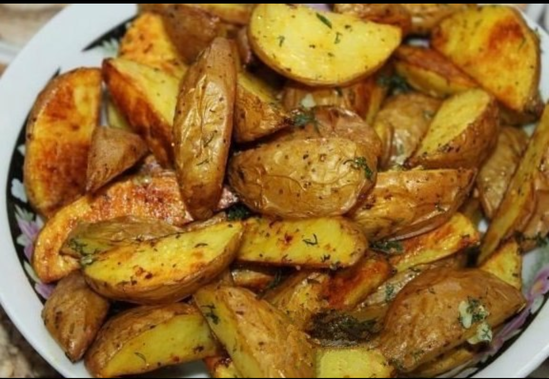 Картошка дольками в духовке с корочкой рецепт с фото с