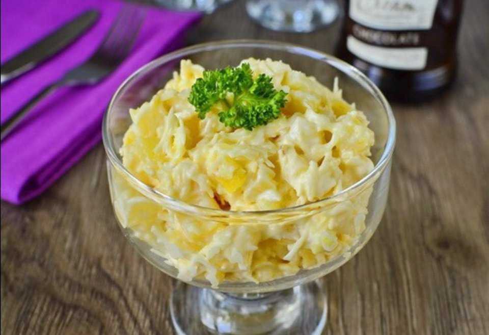 Салат с курицей, ананасами и сыром классический пошаговый рецепт с фото быстро и просто от алены каменевой