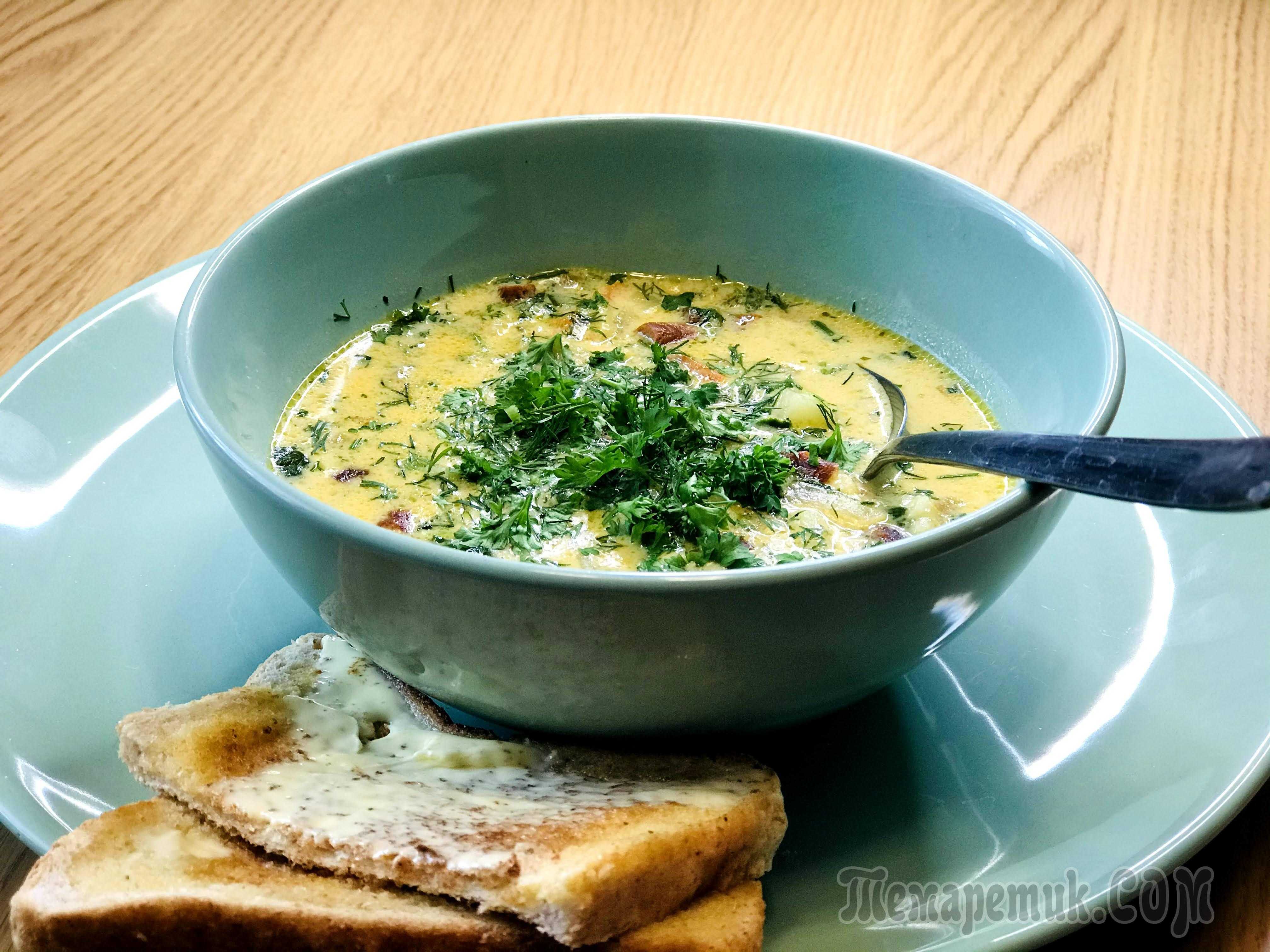 сырный суп из плавленных сырков фото