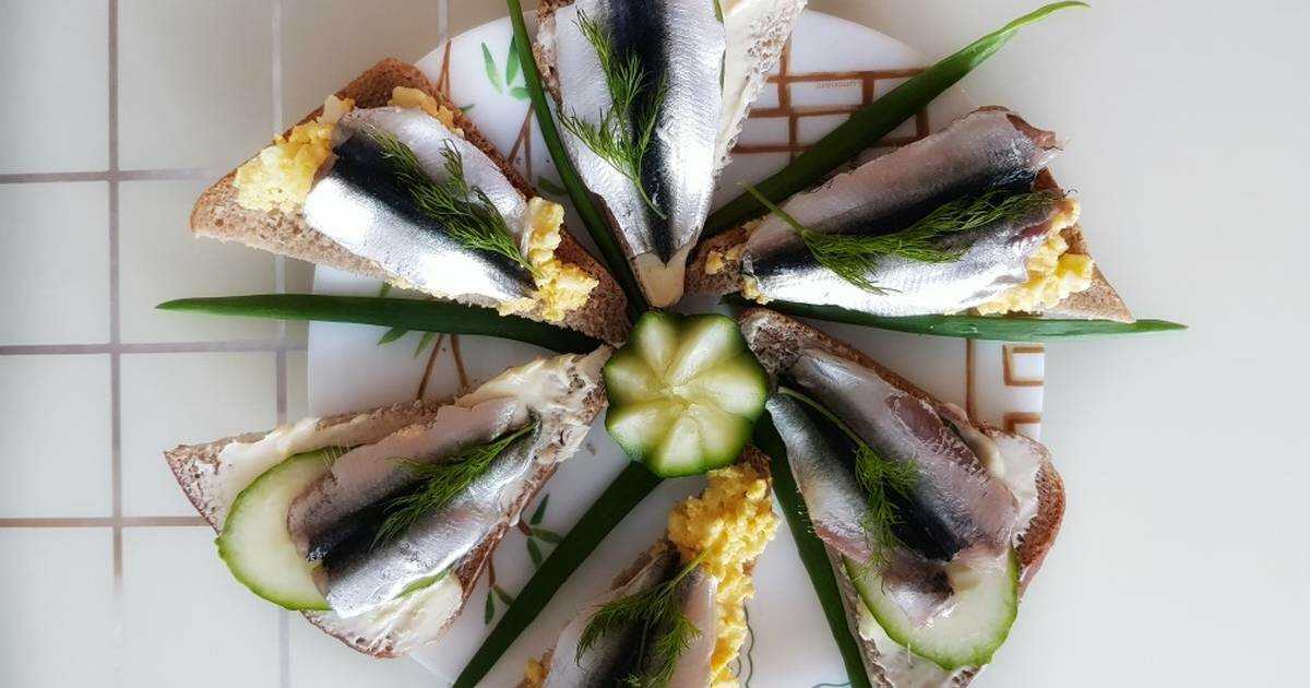 Канапе с селедкой рецепт - простые и очень вкусные 2021 фото