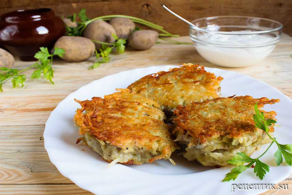 Картофельные драники, жареные на сковороде — 8 пошаговых рецептов