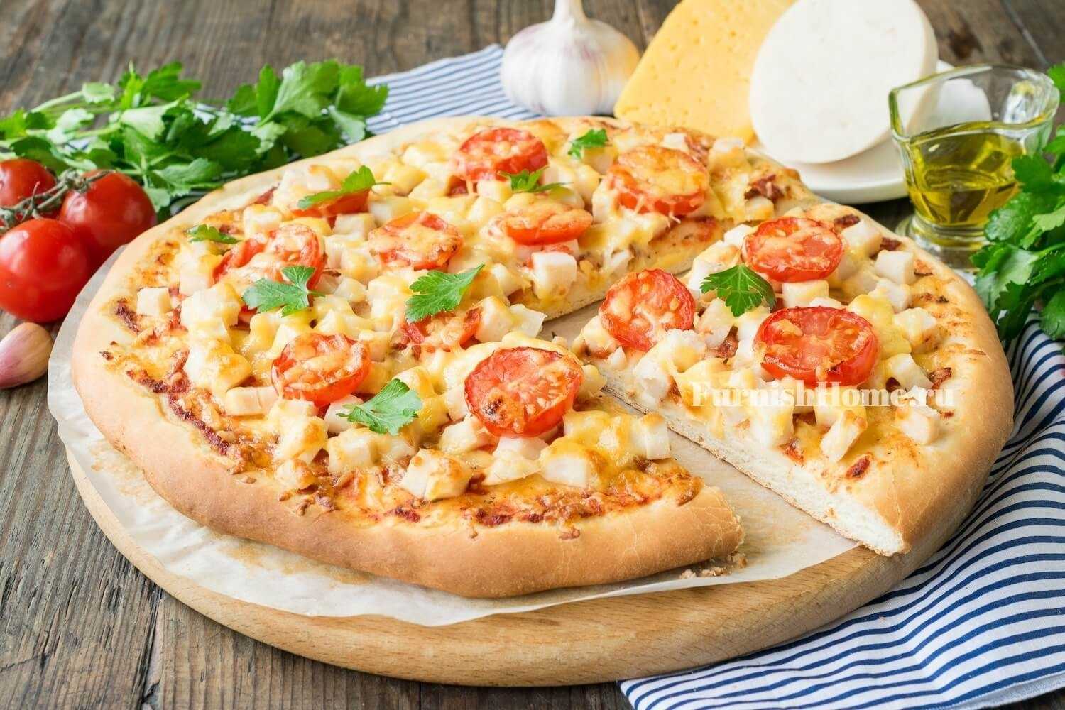 пицца толстая рецепт тесто фото 10