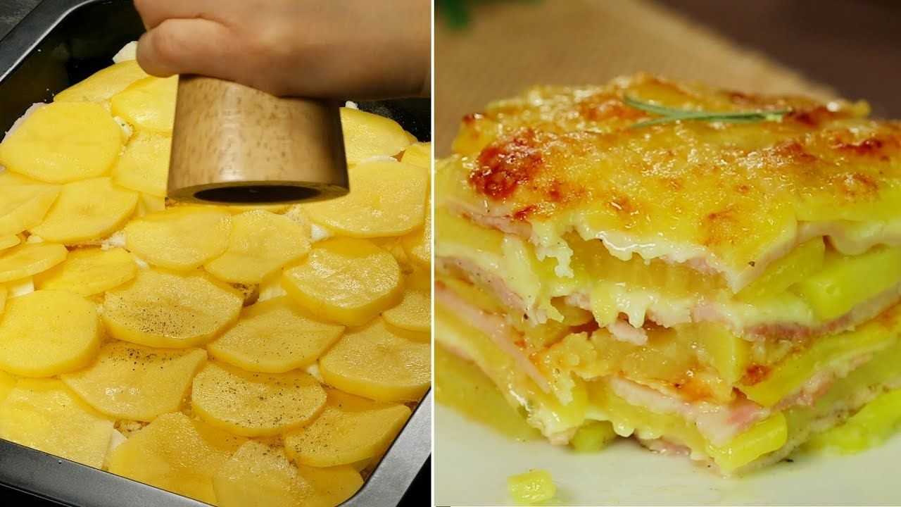 Запеканка с картошкой и ветчиной