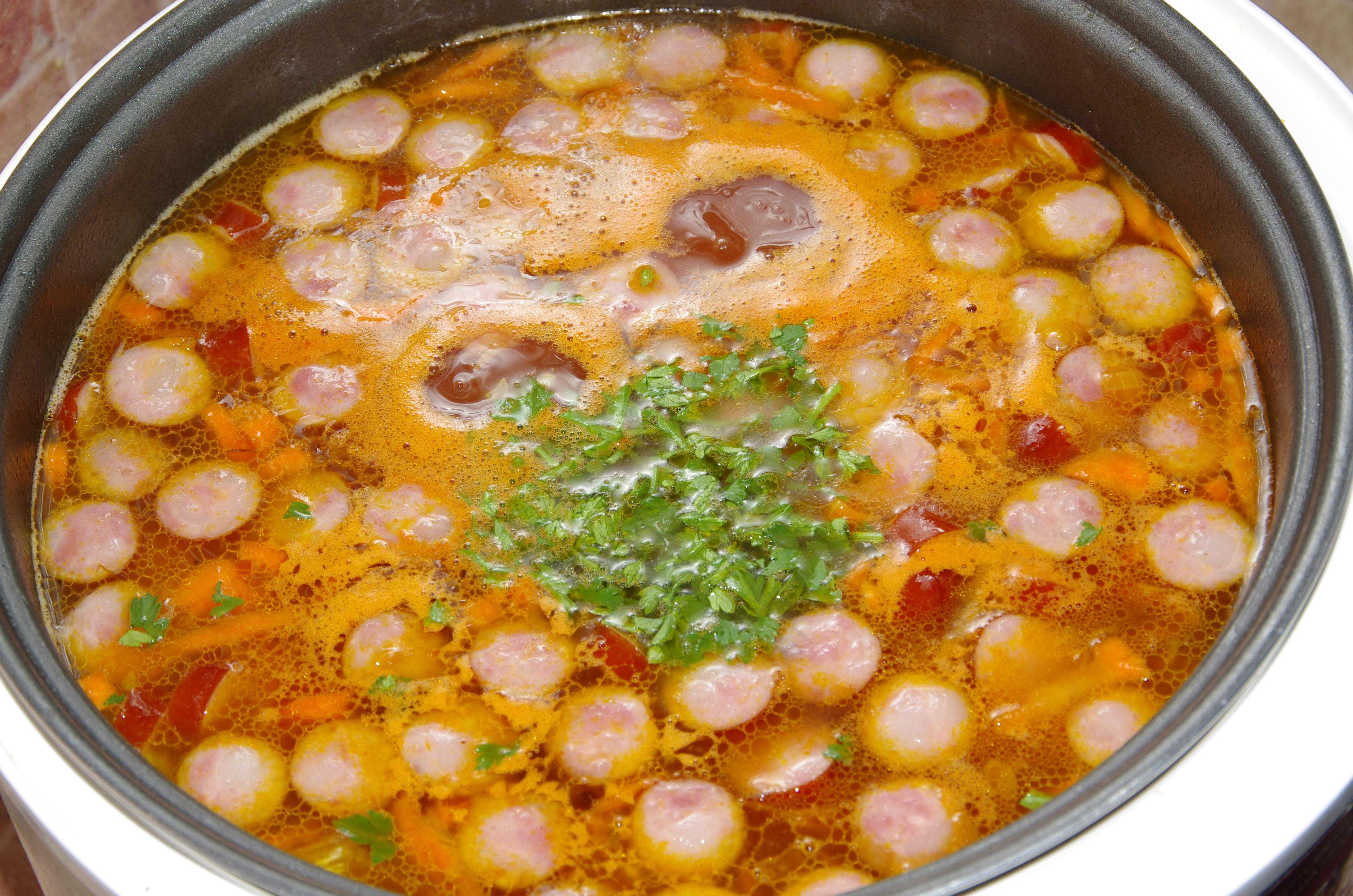 Пошаговый рецепт приготовления мясной солянки в мультиварке