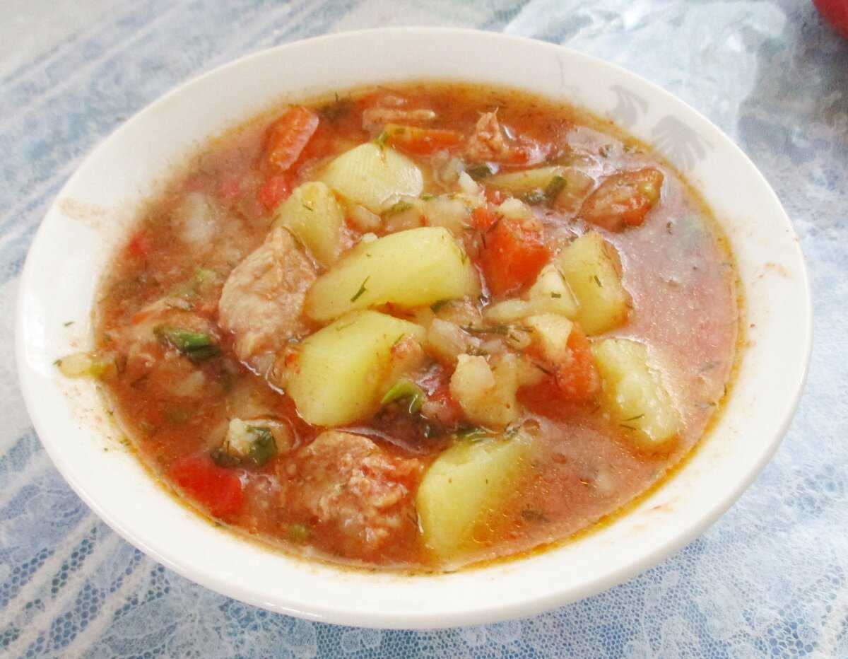 Мясной картофельный суп