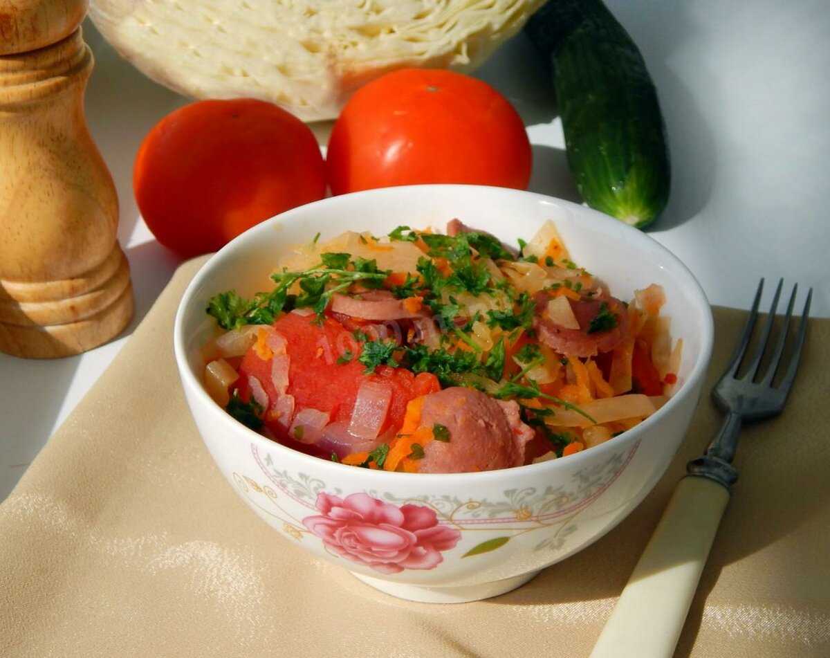 Солянка с сосисками в мультиварке рецепт с фото пошагово