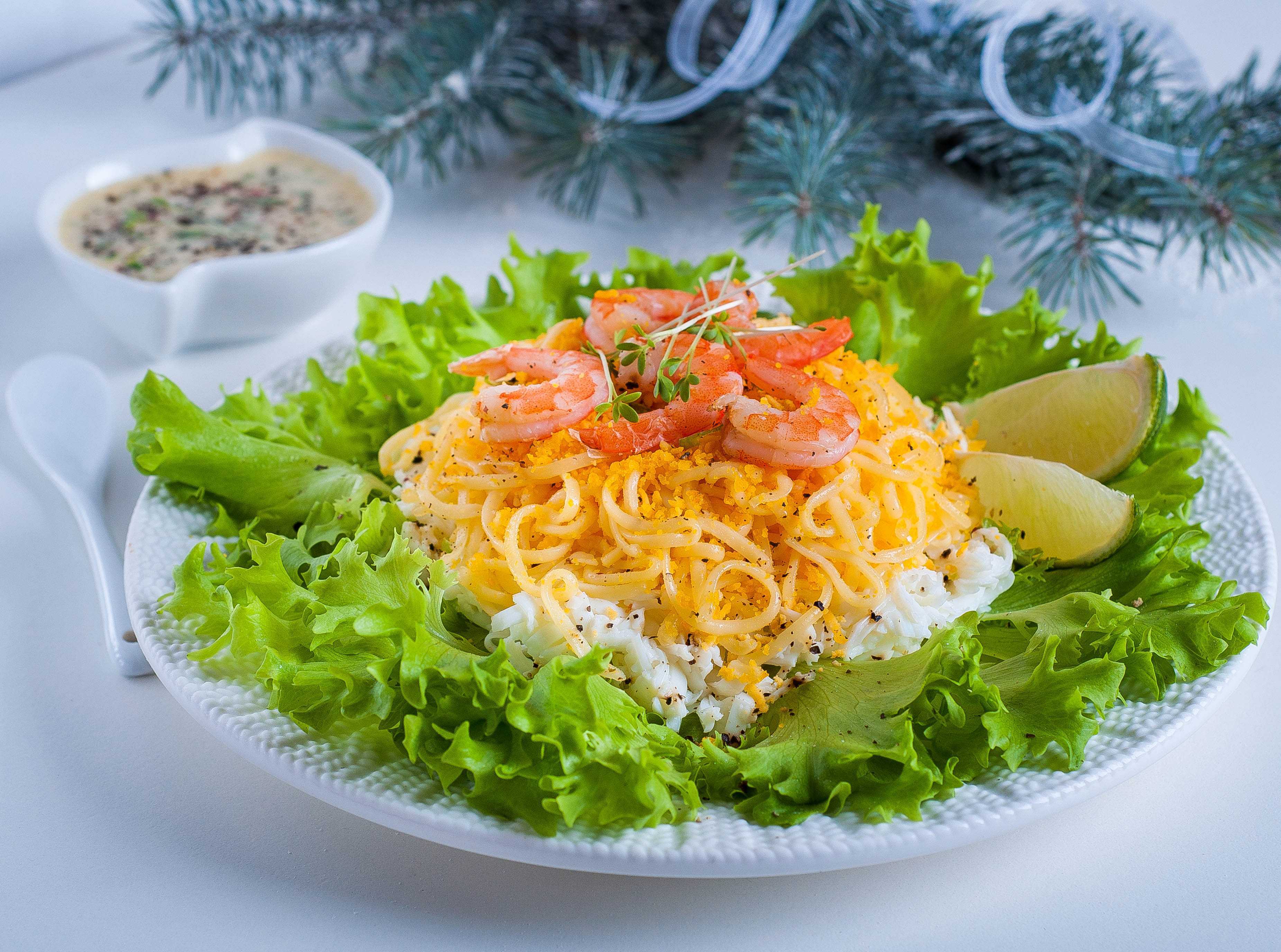 Простой салат с креветками - доступное лакомство: рецепт с фото и видео